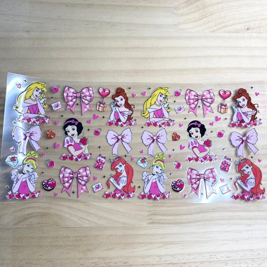 16oz UVDTF Cup Wraps,Princess