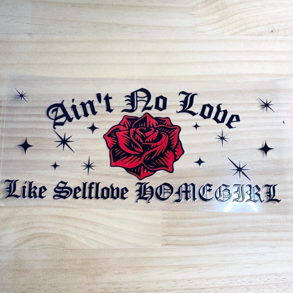 16oz UVDTF Cup Wraps,Rose Flower