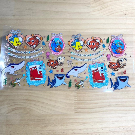 16oz UVDTF Cup Wraps,Finding Nemo