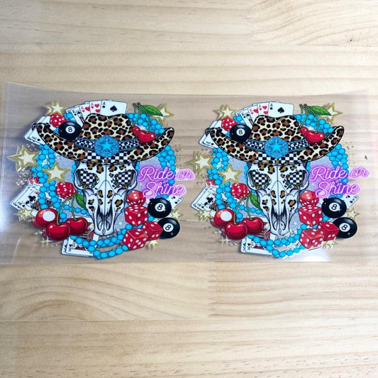 16oz UVDTF Cup Wraps,Cow & Number 8