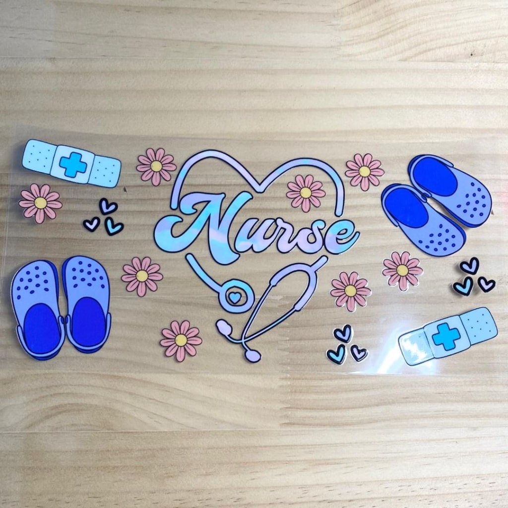 16oz UVDTF Cup Wraps,Nurse