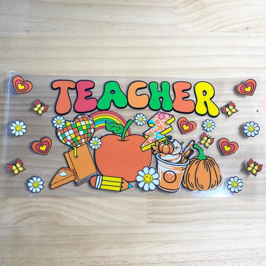 16oz UVDTF Cup Wraps, Teacher