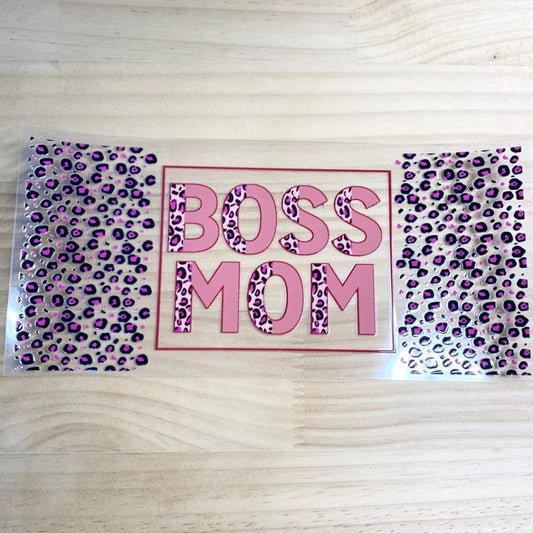 16oz UVDTF Cup Wraps,Boss Mom & Mother & Mama