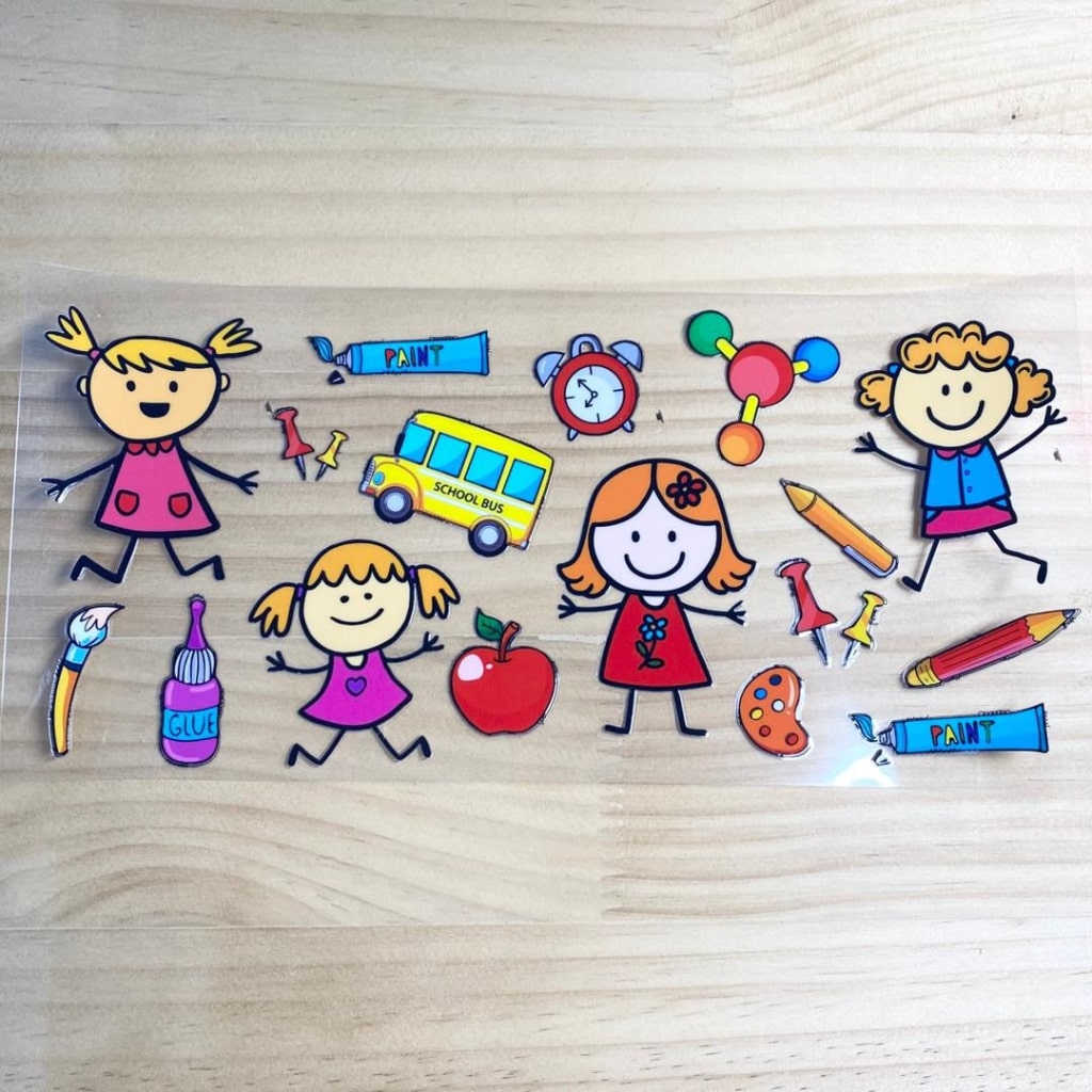 16oz UVDTF Cup Wraps,Student & School