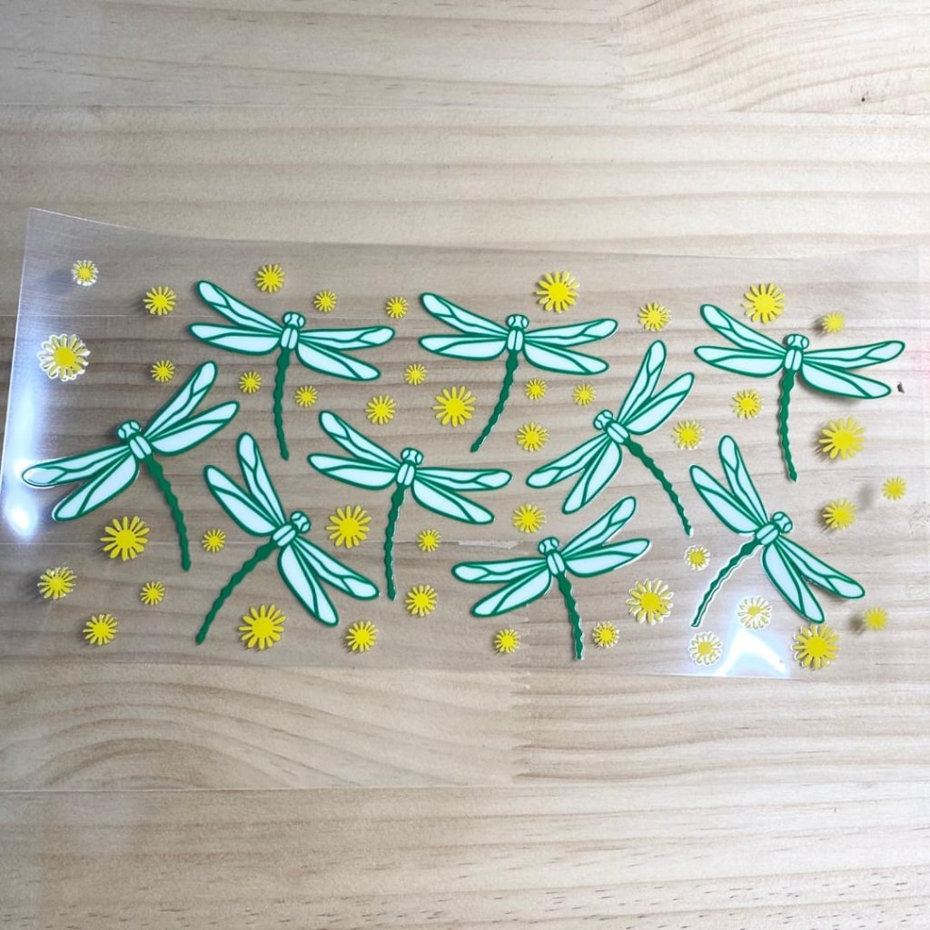 16oz UVDTF Cup Wraps,Dragonfly