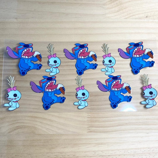 16oz UVDTF Cup Wraps, Stitch ,Cartoon