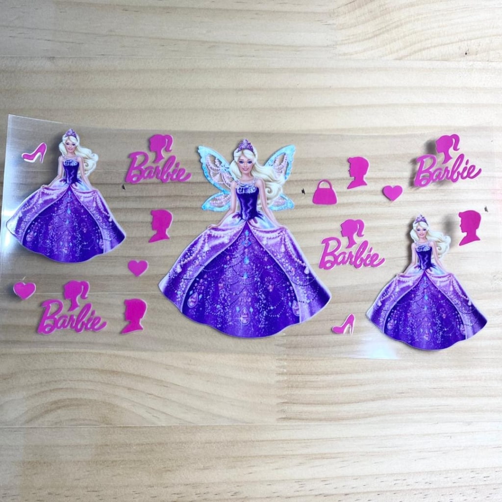 16oz UVDTF Cup Wraps, Barbie,Cartoon