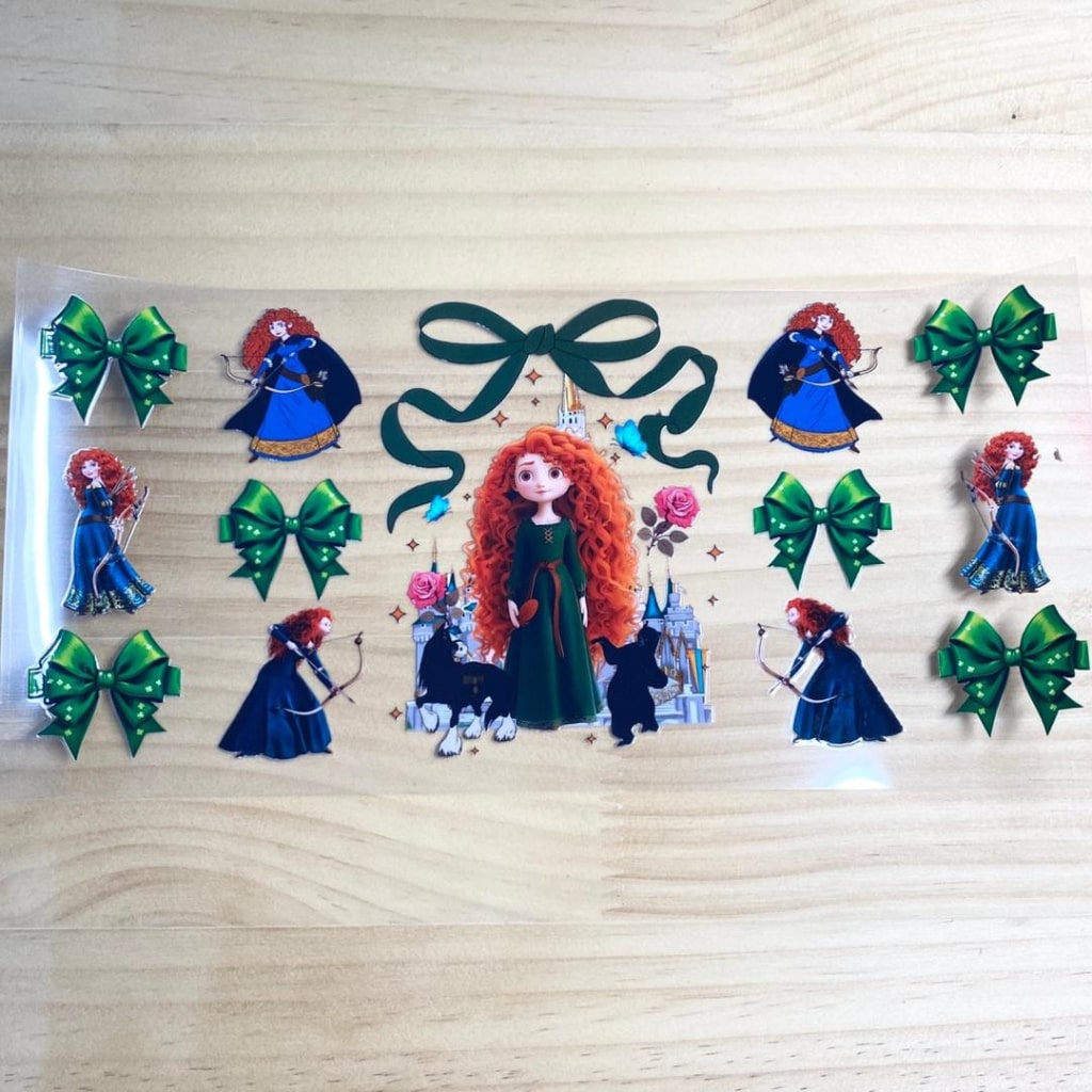 16oz UVDTF Cup Wraps,Merida Princess