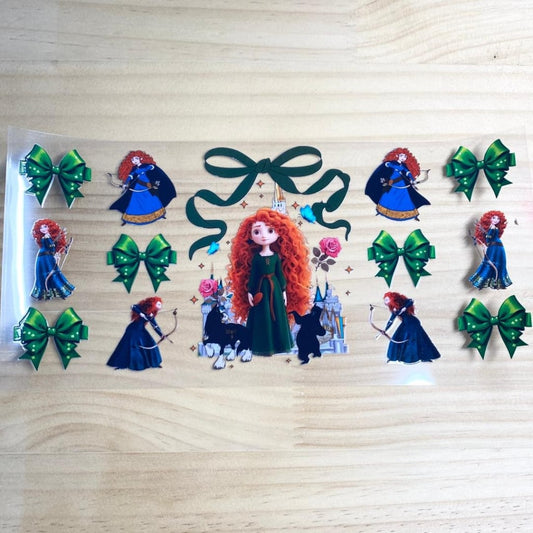 16oz UVDTF Cup Wraps,Merida Princess