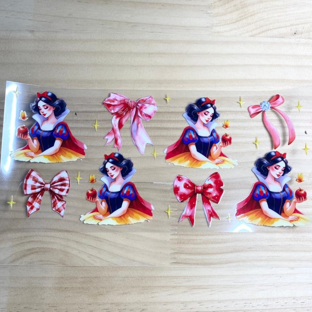 16oz UVDTF Cup Wraps,Snow White  Princess