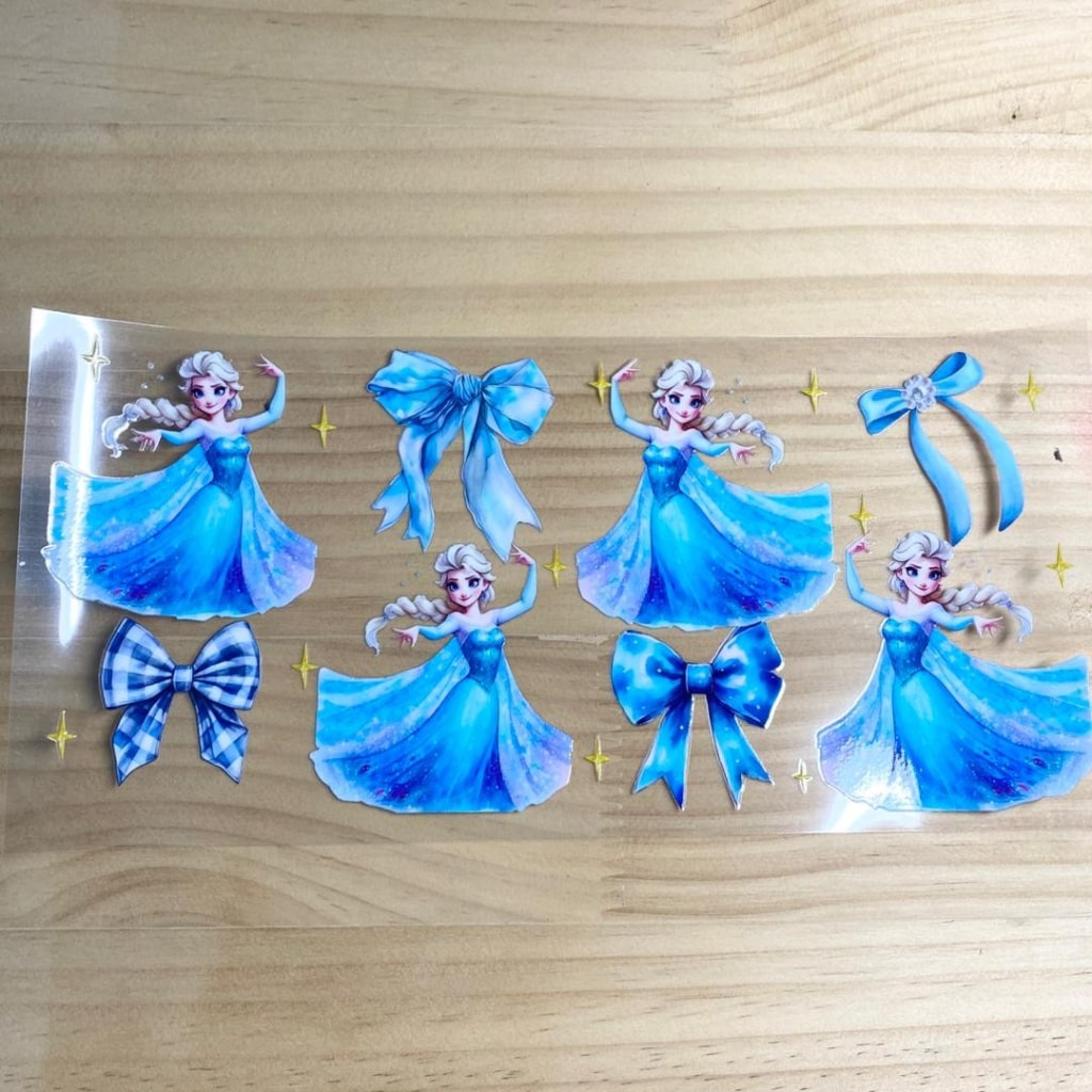 16oz UVDTF Cup Wraps,Elsa Princess