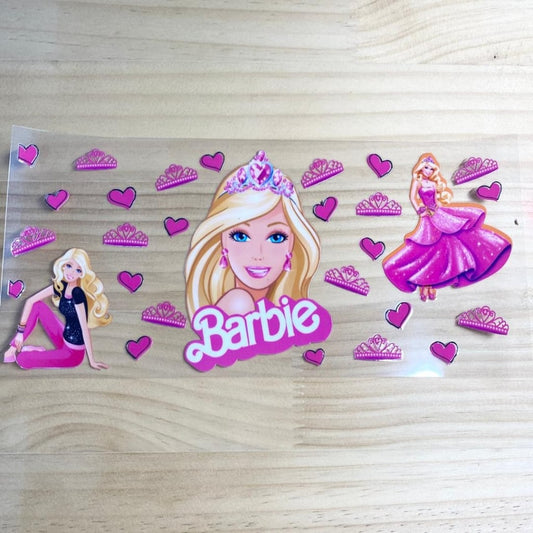16oz UVDTF Cup Wraps,Barbie ,Cartoon