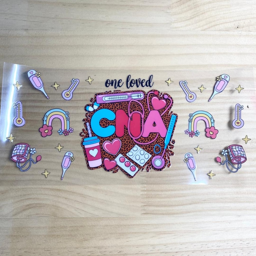 16oz UVDTF Cup Wraps, CNA & Nurse