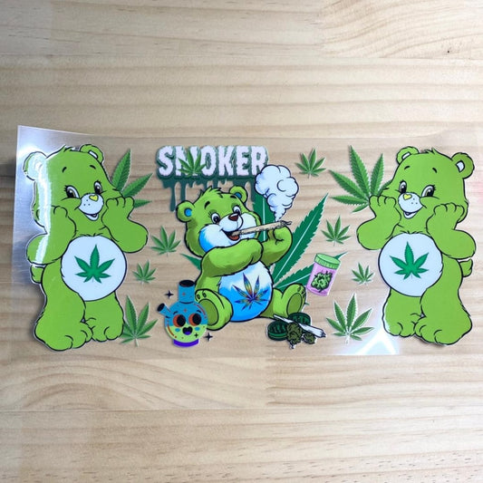 16oz UVDTF Cup Wraps, Care Bear & 420 ,Cartoon