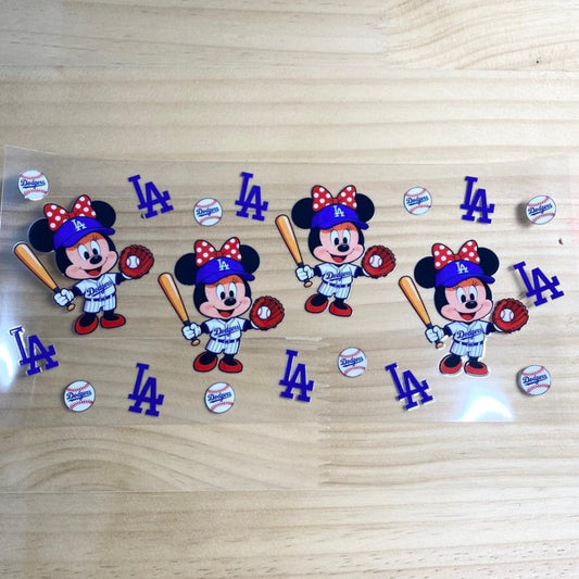 16oz UVDTF Cup Wraps, LA ,Minnie ,Cartoon