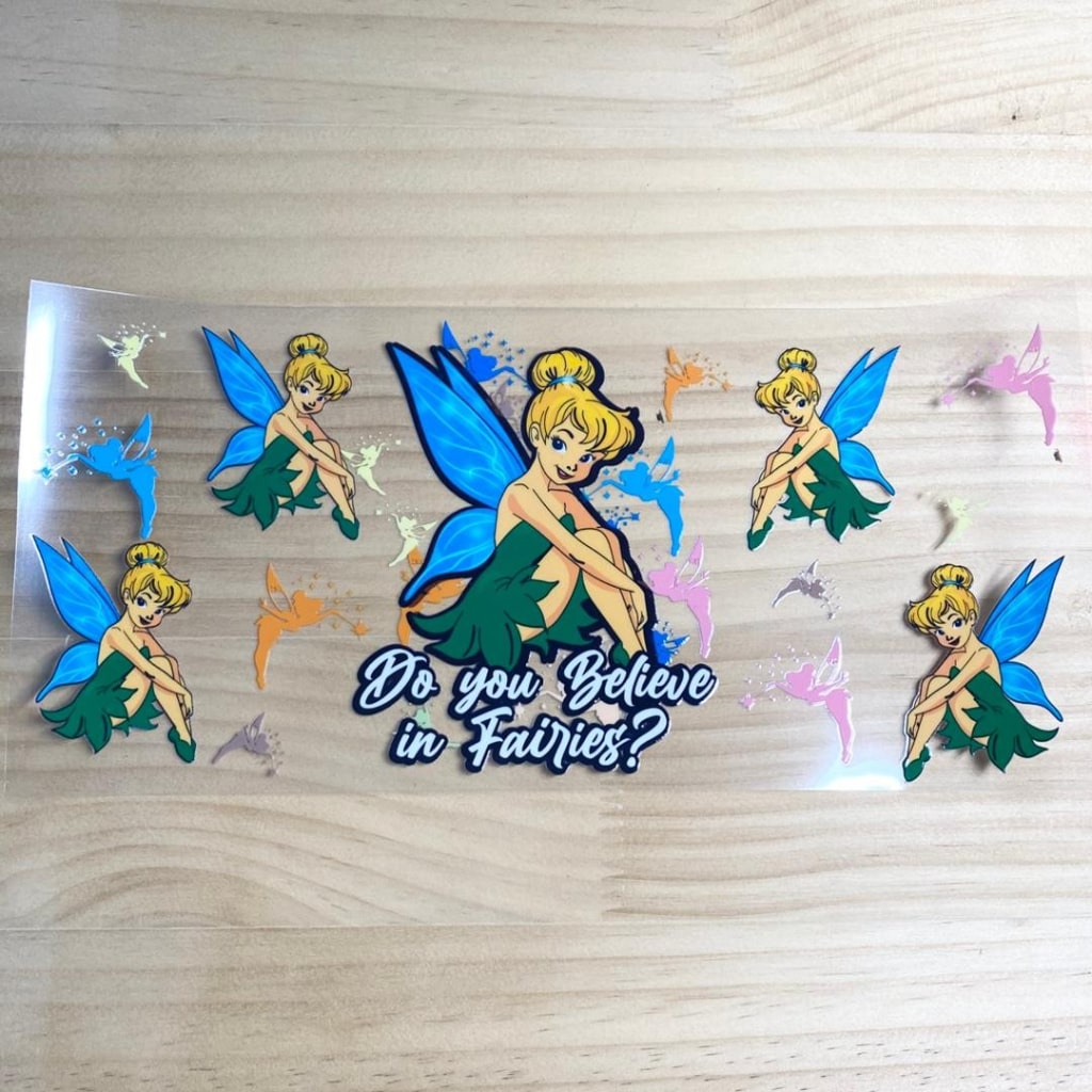 16oz UVDTF Cup Wraps,Tinker Bell Princess