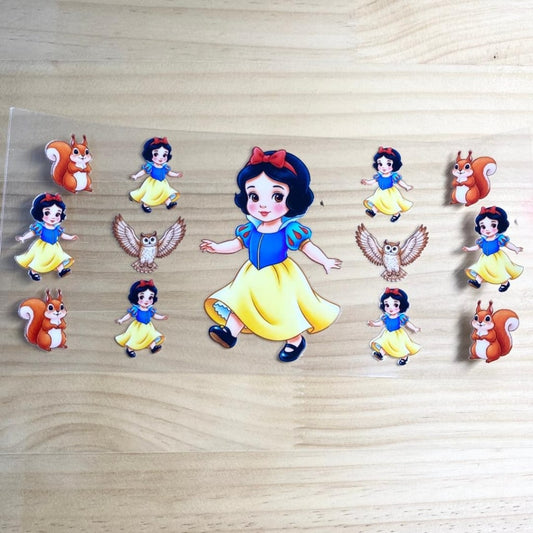 16oz UVDTF Cup Wraps,Snow white Princess