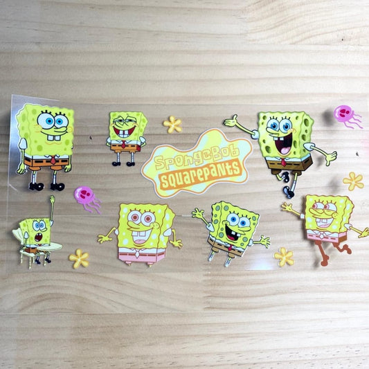 16oz UVDTF Cup Wraps,Sponge Bop ,Cartoon