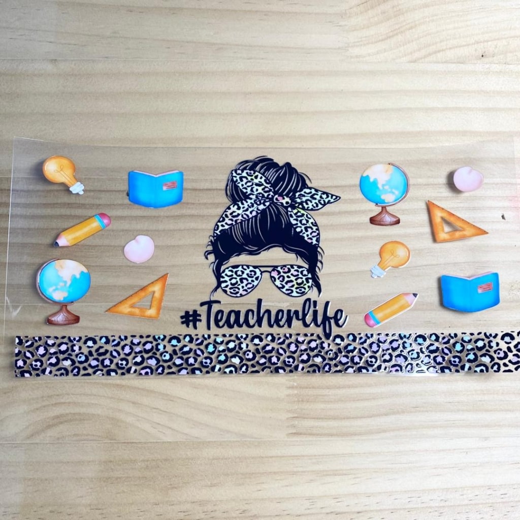 16oz UVDTF Cup Wraps,Teacher