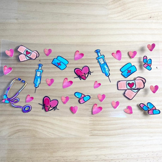 16oz UVDTF Cup Wraps,Nurse