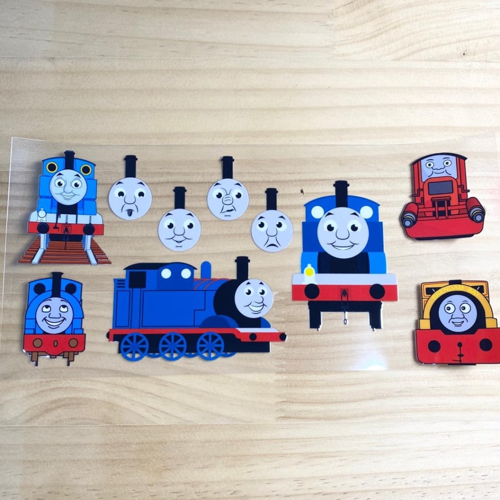 16oz UVDTF Cup Wraps, Thomas ,Cartoon