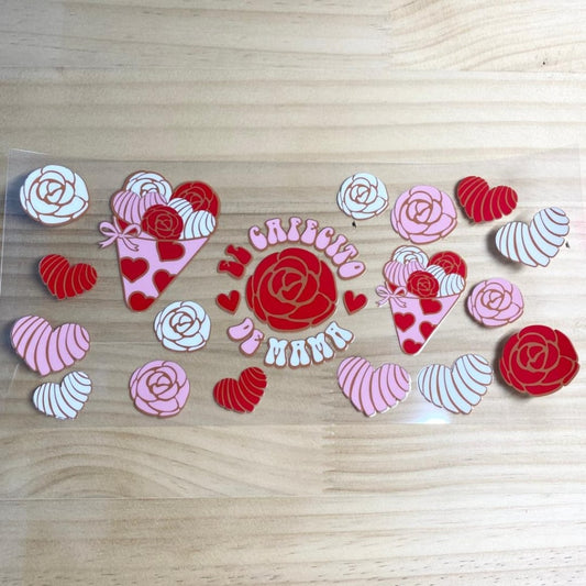 16oz UVDTF Cup Wraps, Cafecito & Bread