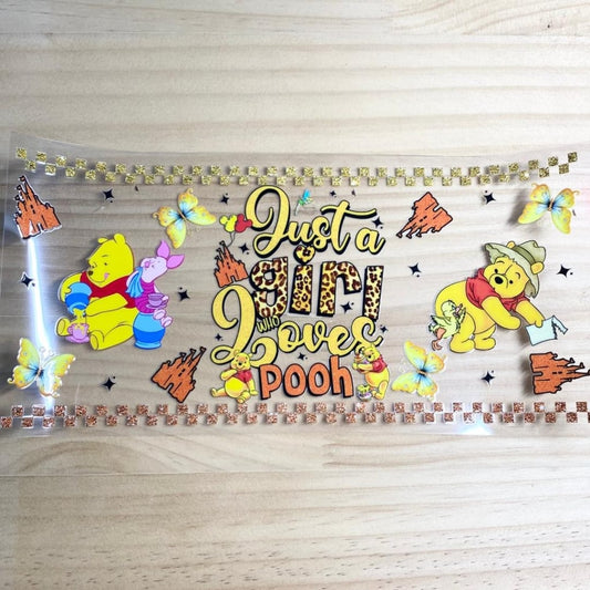 16oz UVDTF Cup Wraps,Winnie Pooh ,Cartoon