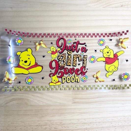 16oz UVDTF Cup Wraps,Winnie Pooh ,Cartoon
