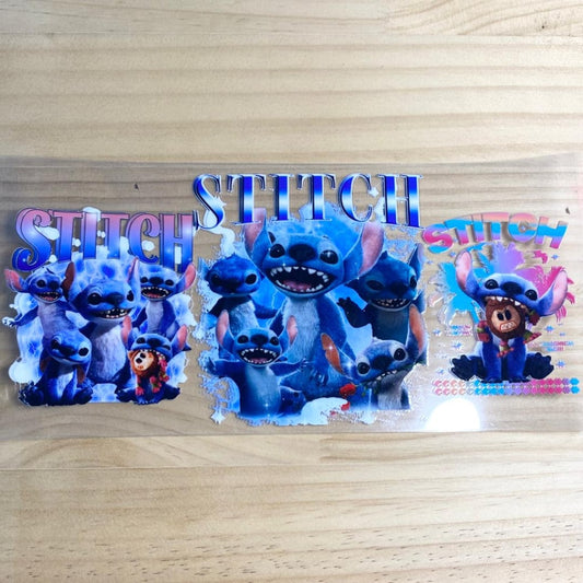 16oz UVDTF Cup Wraps, Stitch ,Cartoon