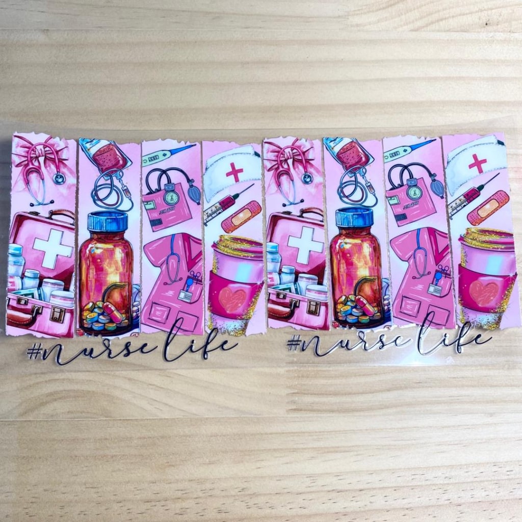 16oz UVDTF Cup Wraps,Nurse