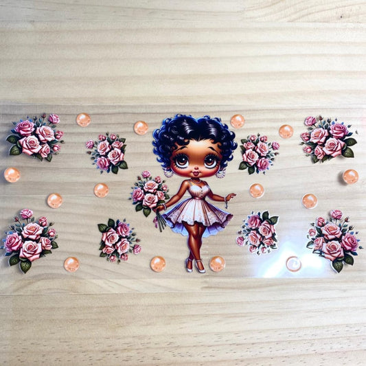 16oz UVDTF Cup Wraps,Betty Boop ,Cartoon