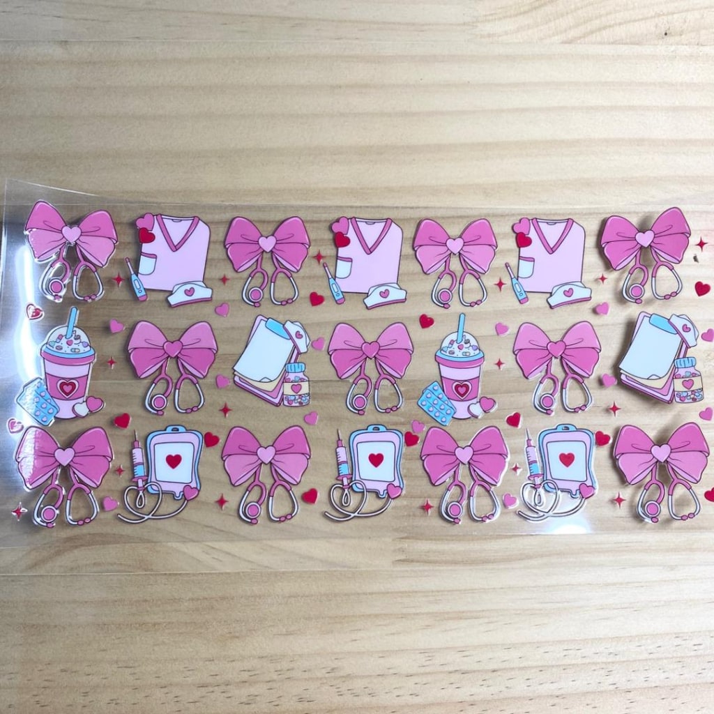 16oz UVDTF Cup Wraps,Nurse