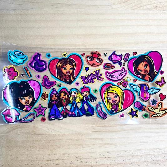 16oz UVDTF Cup Wraps,Bratz ,Cartoon