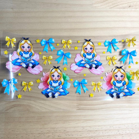 16oz UVDTF Cup Wraps,Princess Alice  ,Cartoon