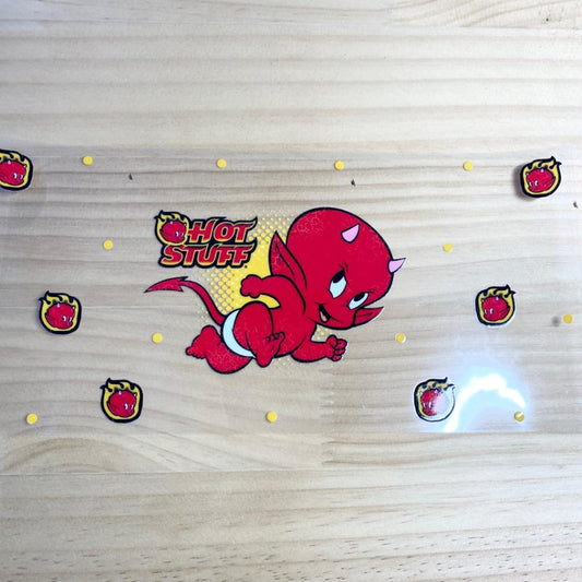 16oz UVDTF Cup Wraps,Hot Stuff ,Cartoon