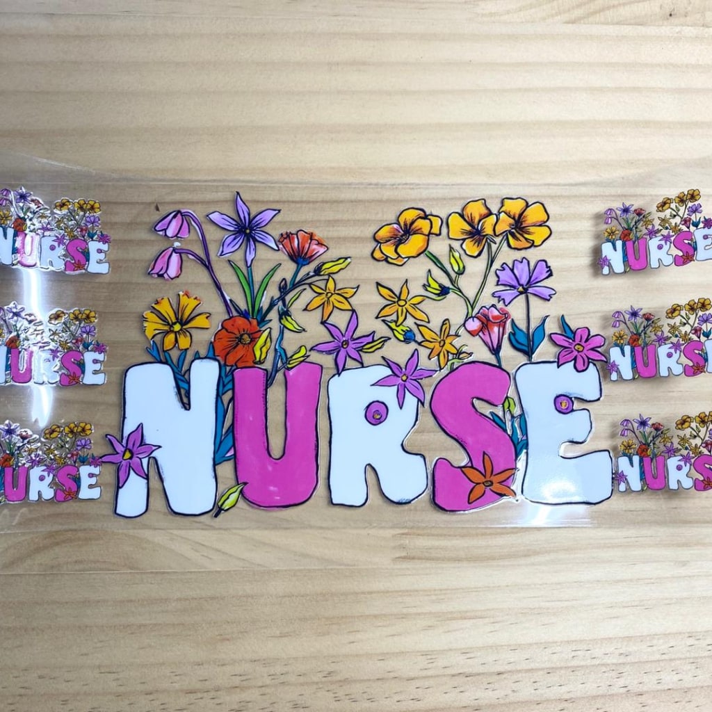 16oz UVDTF Cup Wraps,Nurse