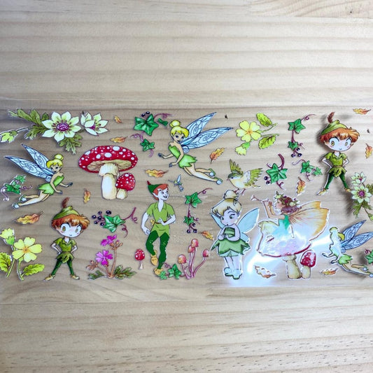 16oz UVDTF Cup Wraps, Fairies & Tinker Bell ,Cartoon