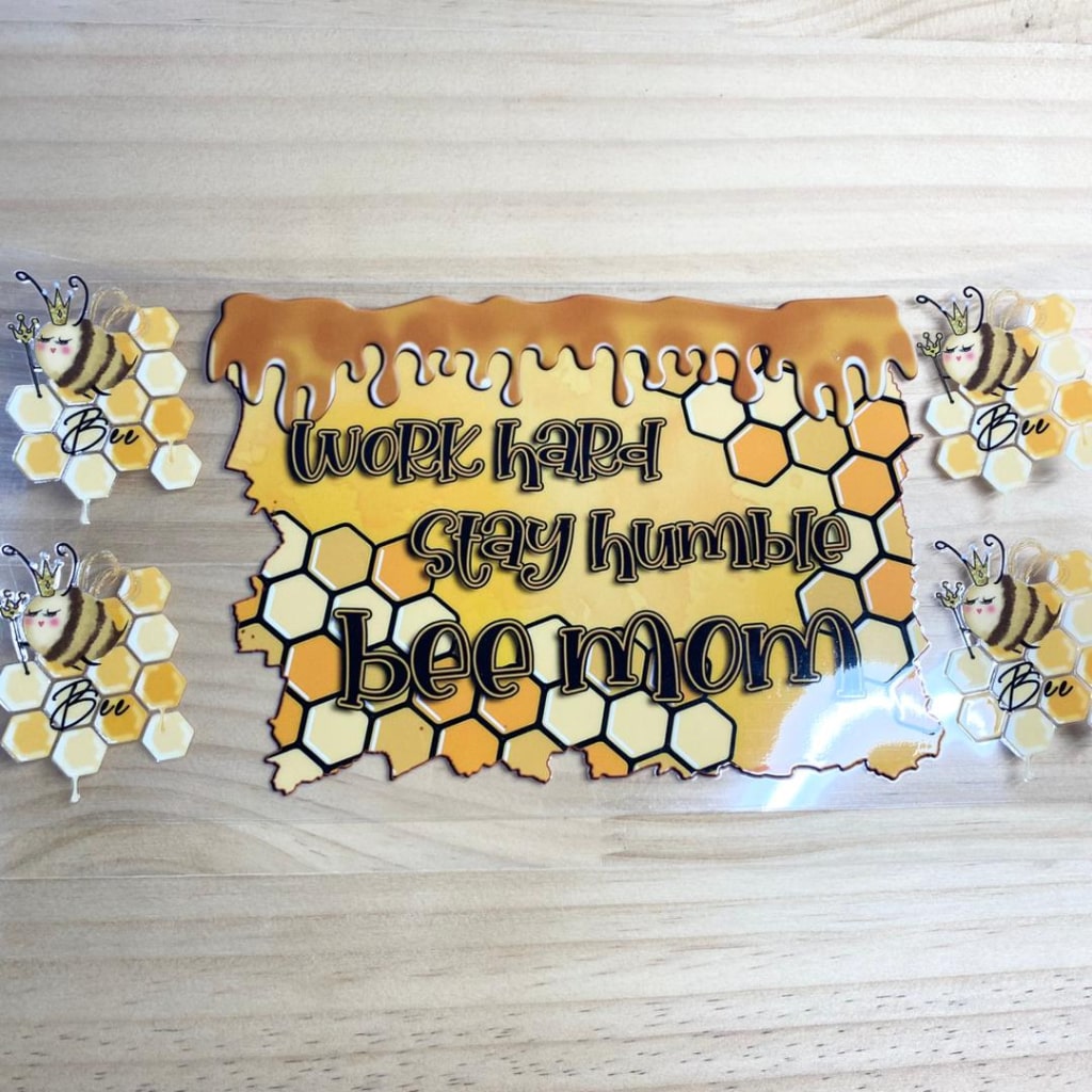 16oz UVDTF Cup Wraps,Honey Bee