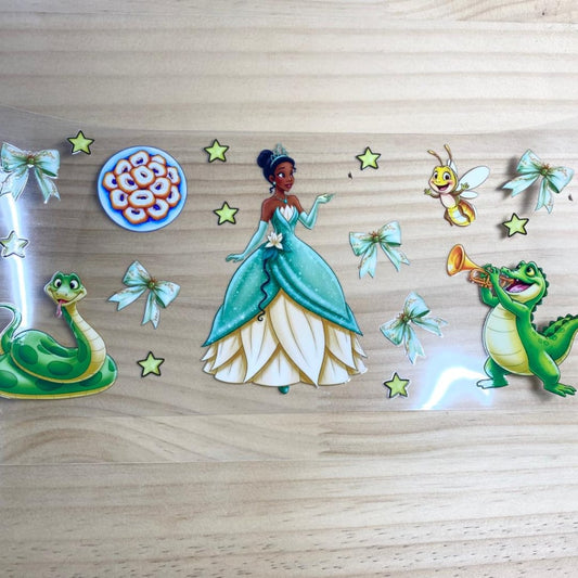 16oz UVDTF Cup Wraps,Princess Tiana ,Cartoon