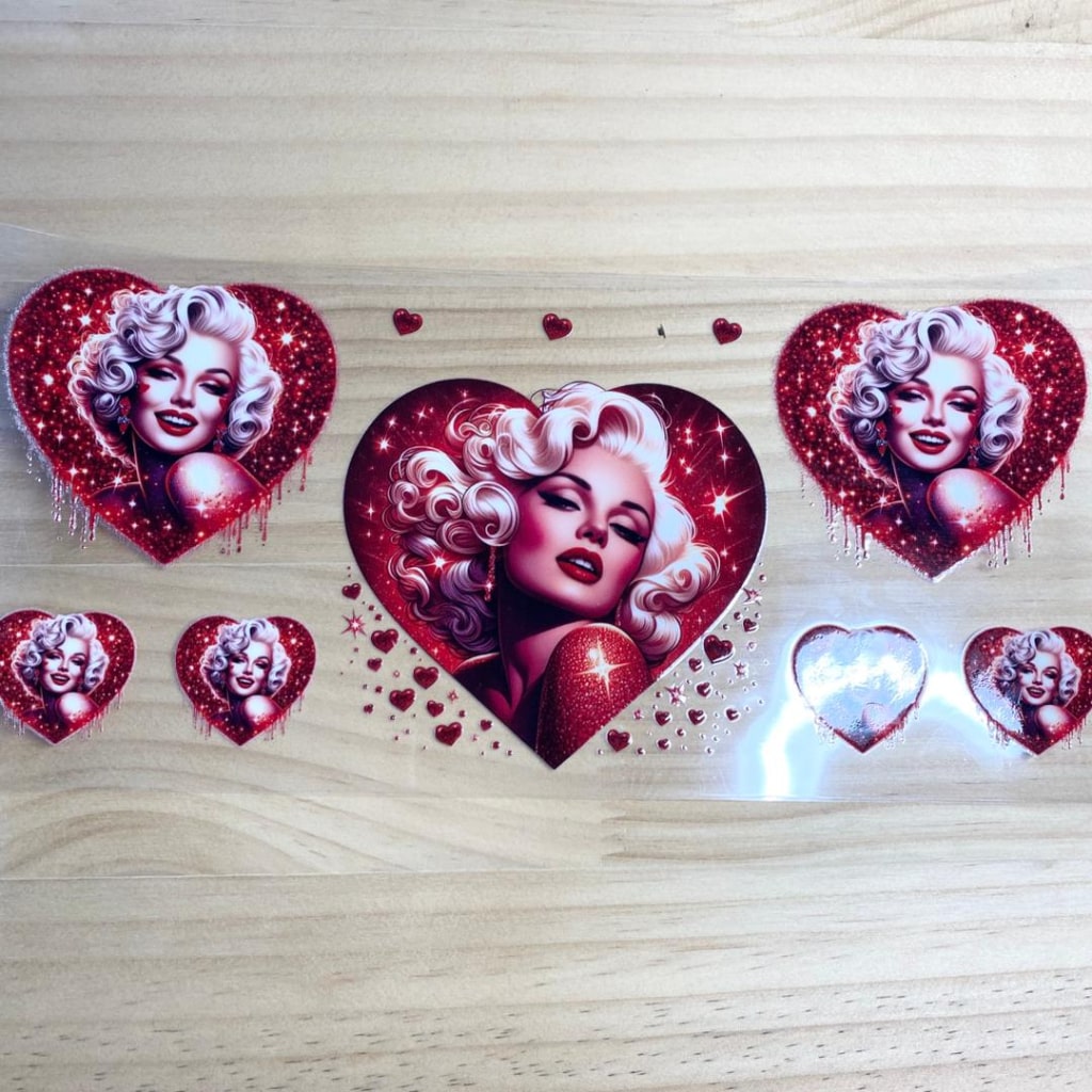 16oz UVDTF Cup Wraps,Marilyn Monroe ,Star
