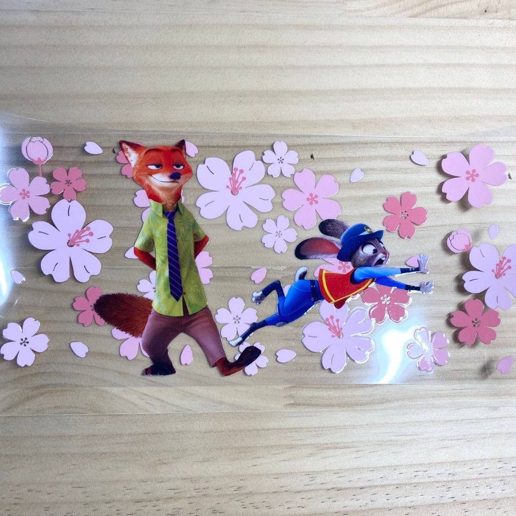 16oz UVDTF Cup Wraps, Zootopia ,Cartoon