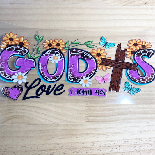 16oz UVDTF Cup Wraps,God & Jesus & Religious  ,Cross