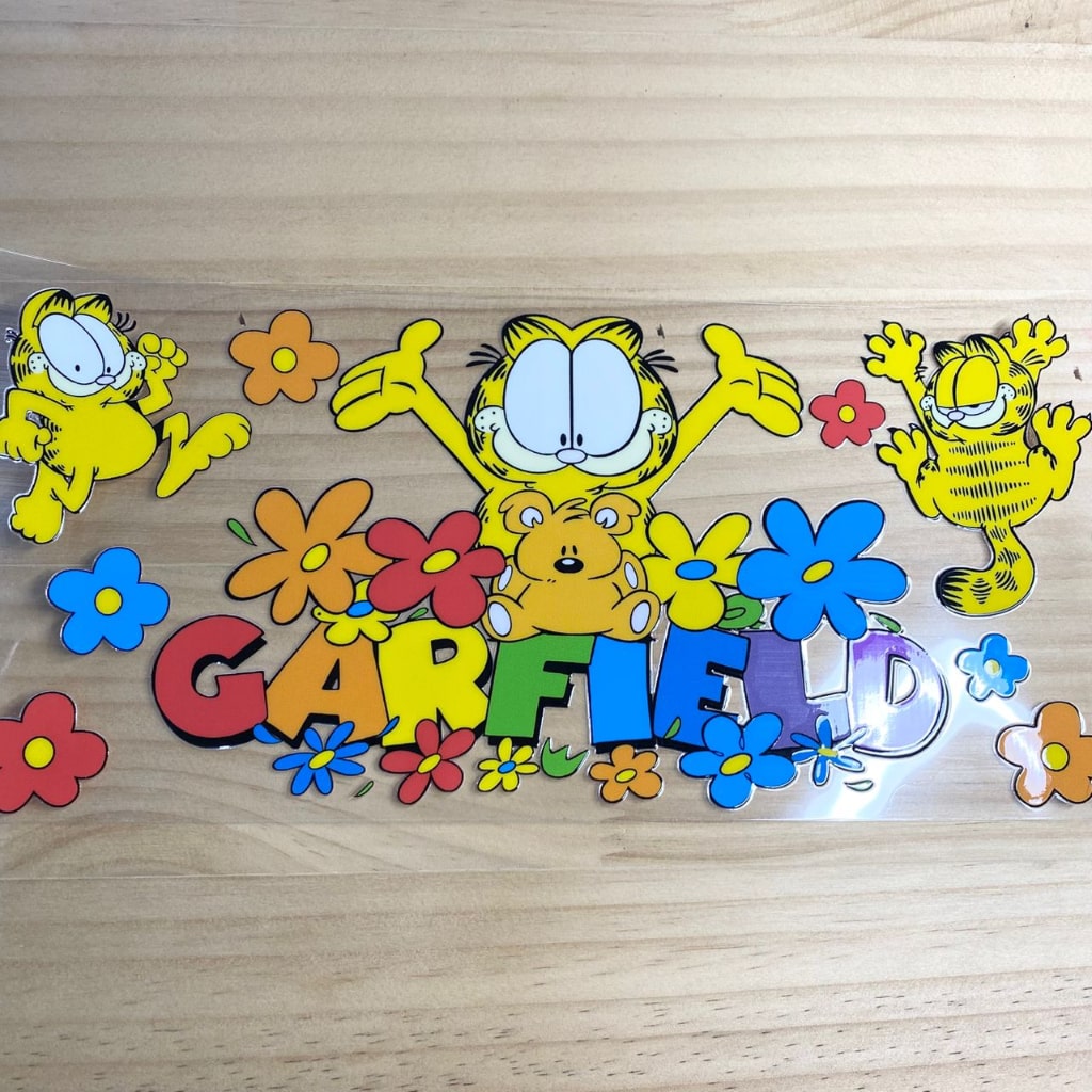 16oz UVDTF Cup Wraps,Garfield ,Cartoon
