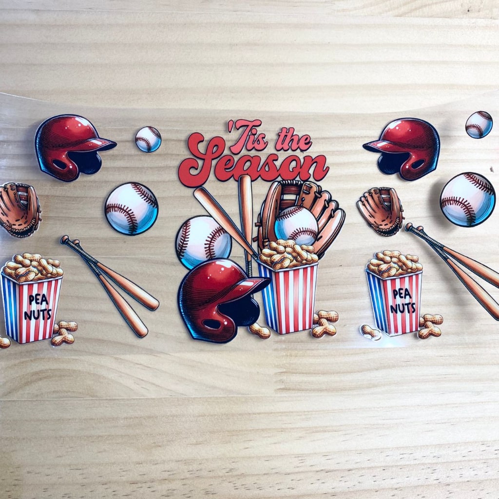 16oz UVDTF Cup Wraps, Softball