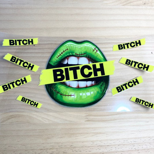 16oz UVDTF Cup Wraps,Bad Words & Bitch