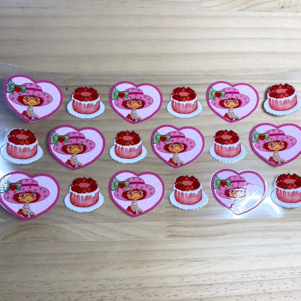 16oz UVDTF Cup Wraps, Strawberry Shortcake