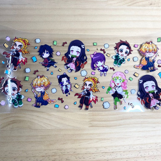 16oz UVDTF Cup Wraps,Demon Slayer,Japanese Anime