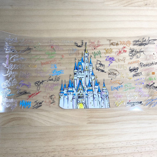 16oz UVDTF Cup Wraps,Disney Castle