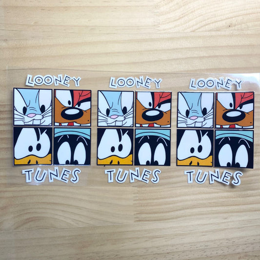 16oz UVDTF Cup Wraps,Tunes Looney , Cartoon