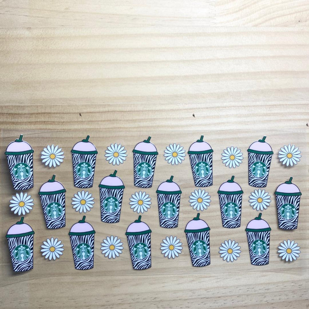 16oz UVDTF Cup Wraps,Starbuck Coffee